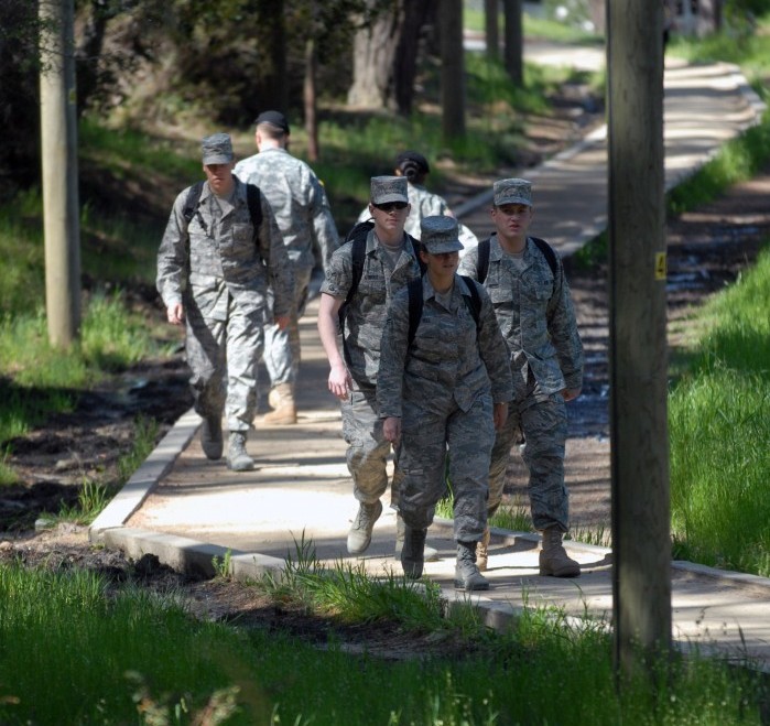 soldiers walking