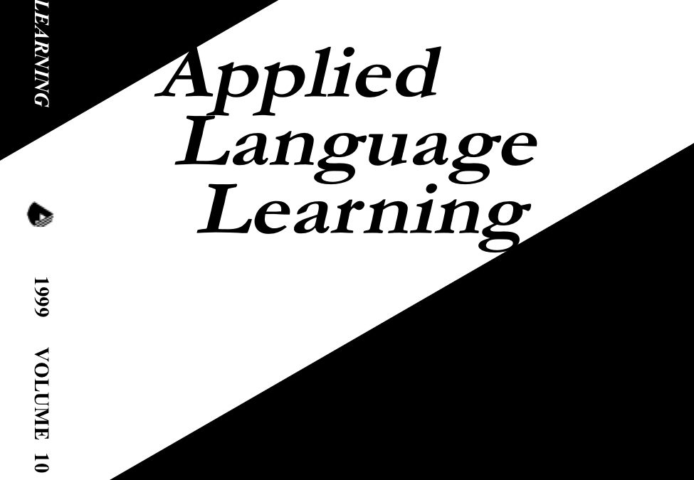 Applied Language Learning Vol. 10