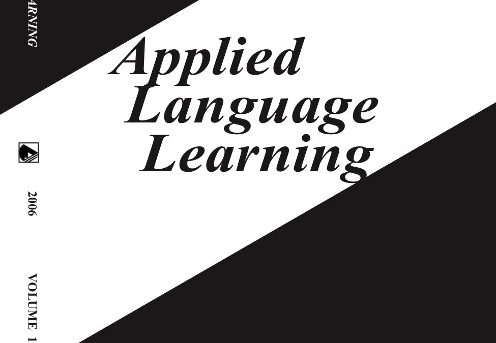 Applied Language Learning Vol. 16-2