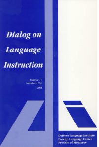 Dialog on Language Instruction Vol. 17