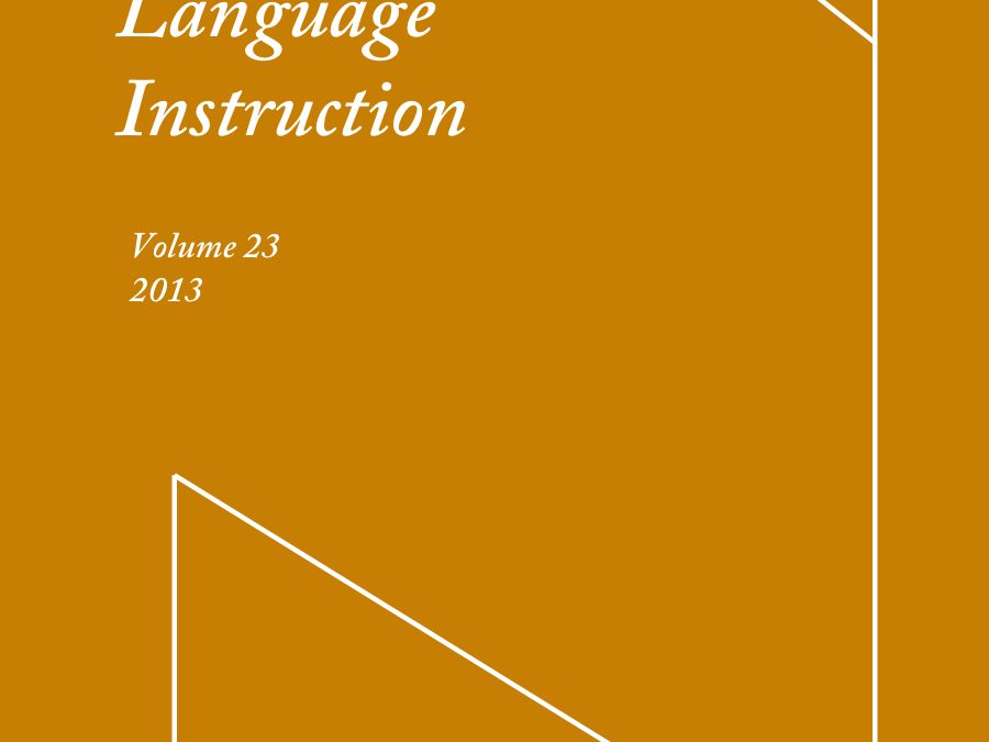 Dialog on Language Instruction Vol. 23