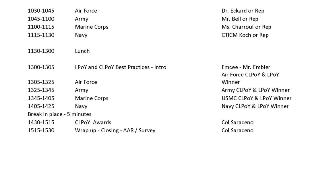 ACLPM Schedule 17 AUG 22 page 3