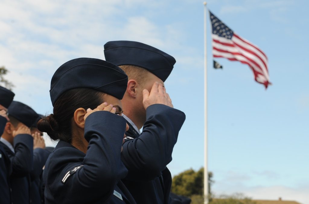 Salute with Flag (AF)