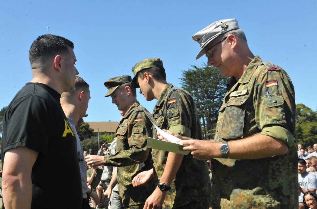 Service members earn prestigious German military badge