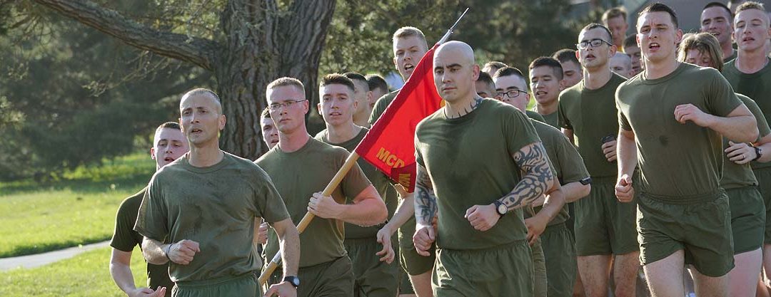 Marines Running banner